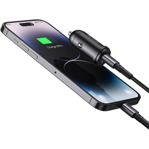 Hurtownia GSM - Autonabíječka Mcdodo CC-7492 USB-C, 30W + kabel USB-C / Lightning (černá) - MDD206 - {ean13} - Hurt