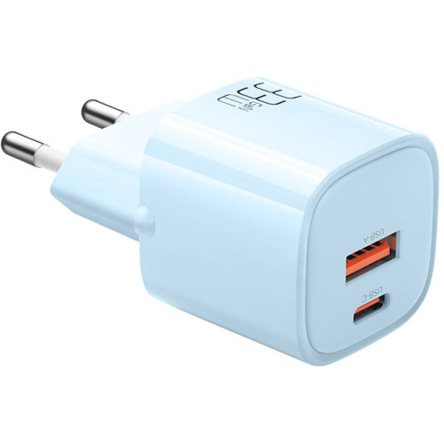 Mcdodo Distributor - 6921002601542 - MDD207 - Mcdodo CH-0154 wall charger USB-A, USB-C, GaN, 33W (blue) - B2B homescreen