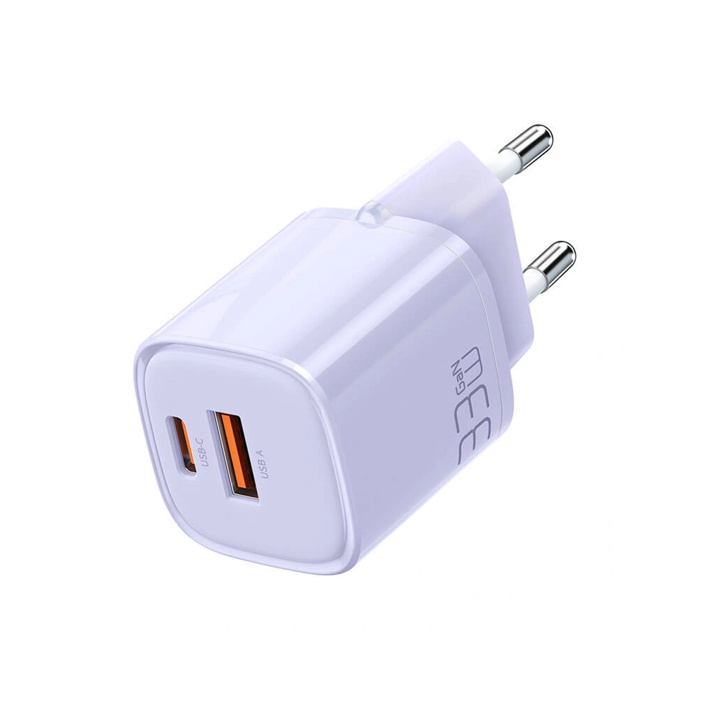 Hurtownia GSM - Síťová nabíječka Mcdodo CH-0155 USB-A, USB-C, GaN, 33W (fialová) - MDD209 - {ean13} - Hurt