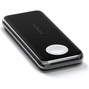 Hurtownia GSM - Powerbank bezprzewodowy Satechi Quatro Wireless Powerbank 3w1, 10000mAh (black) + kabel USB-C / USB-C, 60W, 1m - STH95 - {ean13} - Hurt