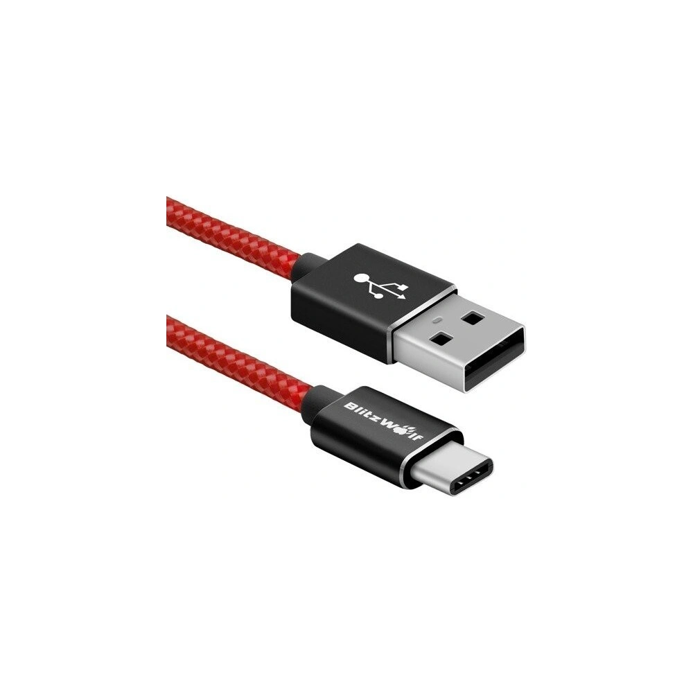 Hurtownia GSM - Kabel USB typu C BlitzWolf BW-TC1 1m czerwony - BLZ043RED - {ean13} - Hurt