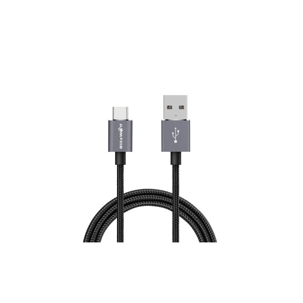 Hurtownia GSM - Kabel USB typu C BlitzWolf BW-TC2 1,8m czarny - BLZ044BLK - {ean13} - Hurt