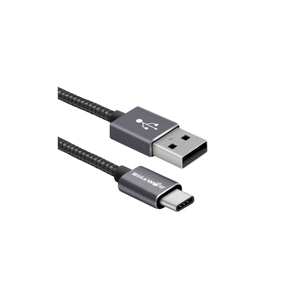 Hurtownia GSM - Kabel USB typu C BlitzWolf BW-TC2 1,8m czarny - BLZ044BLK - {ean13} - Hurt