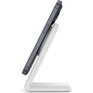 Hurtownia GSM - Vezeték nélküli töltő 2w1 Crong MagSpot Stand MagSafe (fehér) - CRG668 - {ean13} - Hurt