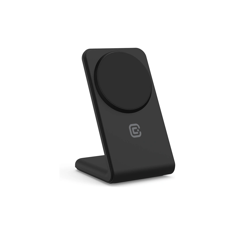 Hurtownia GSM - Vezeték nélküli töltő 2w1 Crong MagSpot Stand MagSafe (fekete) - CRG669 - {ean13} - Hurt