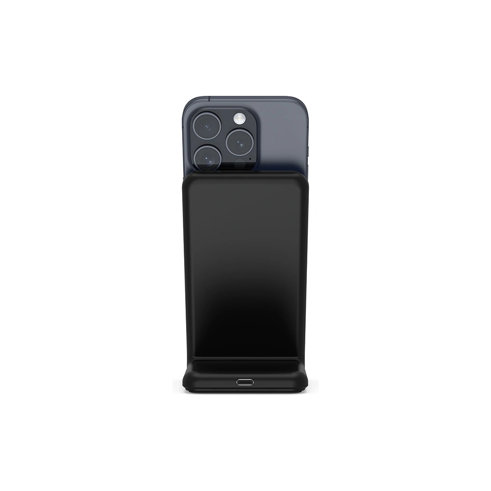 Hurtownia GSM - Încărcător wireless 2w1 Crong MagSpot Stand MagSafe (negru) - CRG669 - {ean13} - Hurt