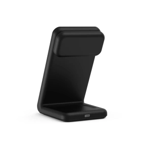 Hurtownia GSM - Vezeték nélküli töltő 3w1 Crong MagSpot Pivot Stand MagSafe (fekete) - CRG671 - {ean13} - Hurt