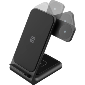 Hurtownia GSM - Vezeték nélküli töltő 3w1 Crong PowerSpot Pivot állvány (fekete) - CRG672 - {ean13} - Hurt