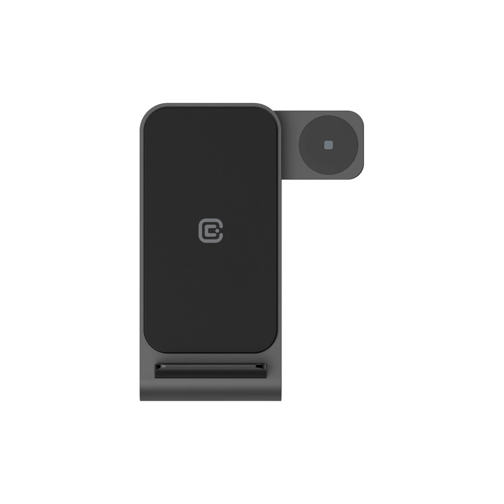 Hurtownia GSM - Încărcător wireless 3w1 Crong PowerSpot Pivot Stand (negru) - CRG672 - {ean13} - Hurt