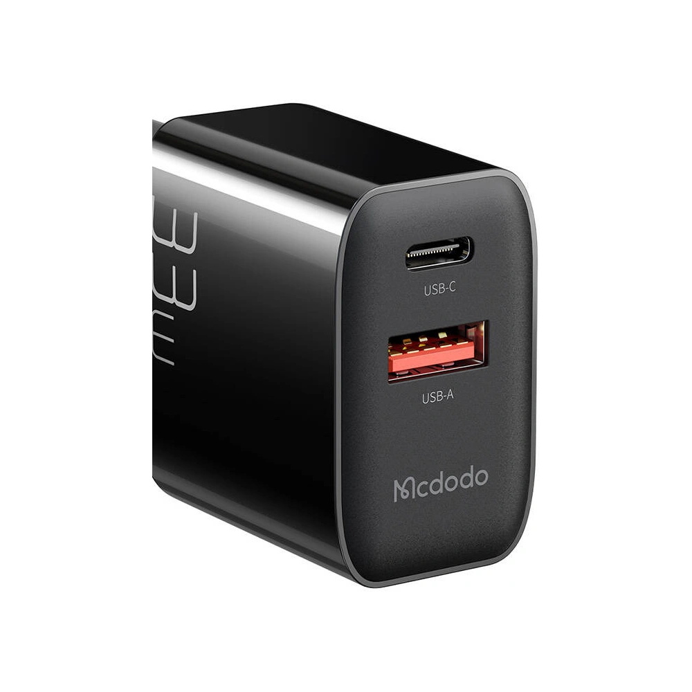Hurtownia GSM - Hálózati töltő Mcdodo CH-0921 USB-A, USB-C, GaN, 33W (fekete) - MDD211 - {ean13} - Hurt