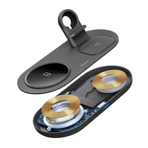 Ładowarka bezprzewodowa 3w1 Mcdodo CH-7061 3w1, 15W czarna