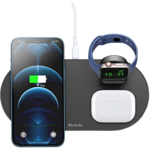 Hurtownia GSM - Vezeték nélküli töltő 3w1 Mcdodo CH-7061 3w1, 15W fekete - MDD213 - {ean13} - Hurt