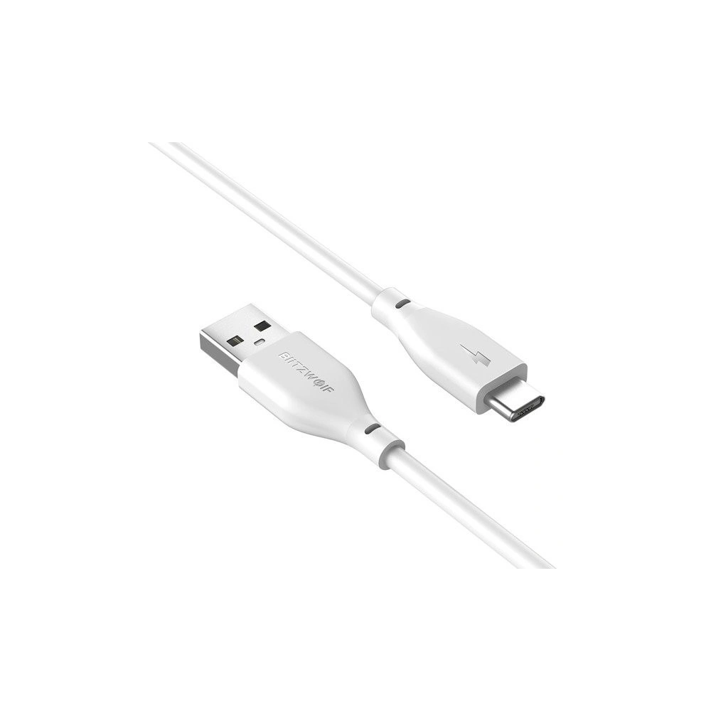 Hurtownia GSM - Kabel USB 2.0 tip C AmpCore BlitzWolf BW-TC12 1m alb - BLZ045WHT - {ean13} - Hurt