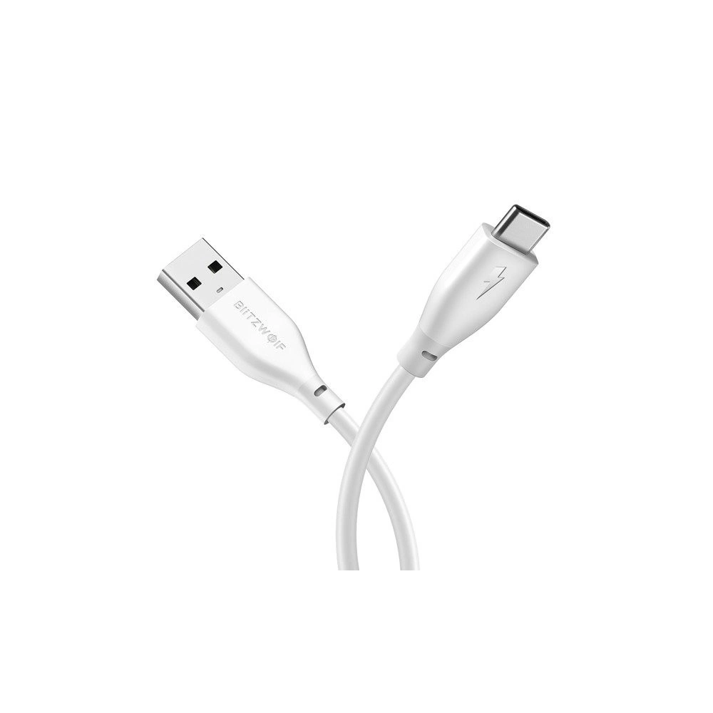 Hurtownia GSM - Kabel USB 2.0 tip C AmpCore BlitzWolf BW-TC12 1m alb - BLZ045WHT - {ean13} - Hurt