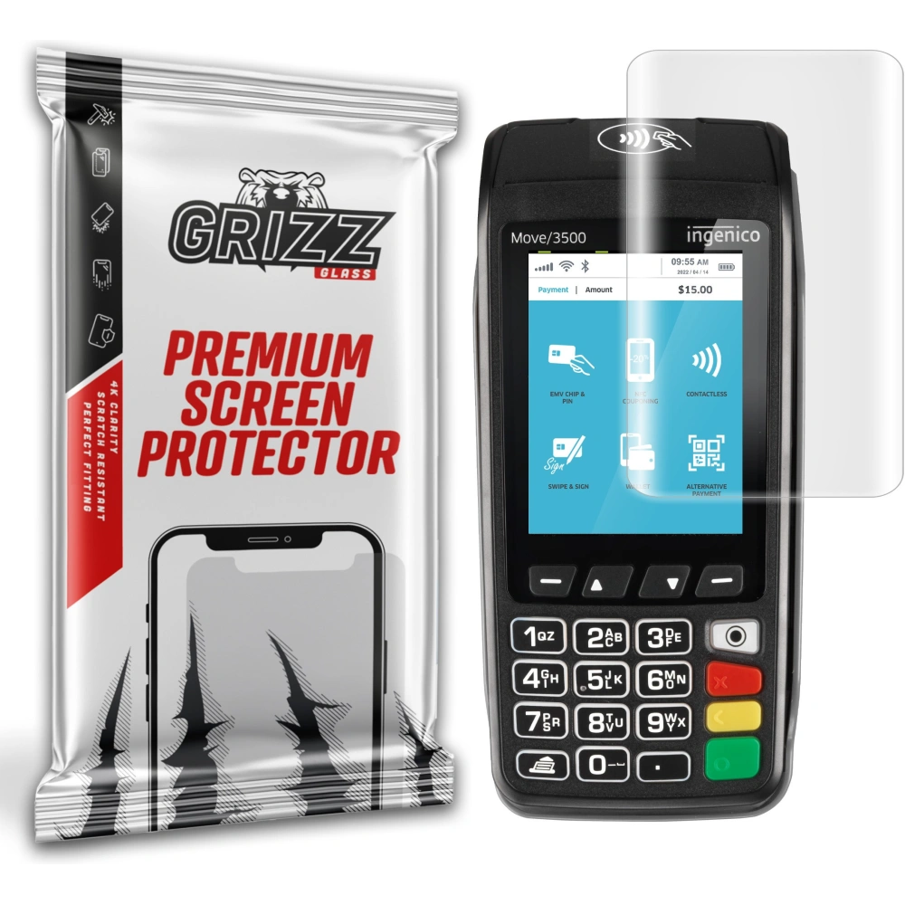 Hurtownia GSM - Hydrogel-Folie GrizzGlass Hydrofilm für Ingenico Move 3500 - GRZ7383 - {ean13} - Hurt