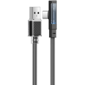 Hurtownia GSM - Kabel kątový Mcdodo CA-3423 USB-A / USB-C, 1.8m s LED (černý) - MDD220 - {ean13} - Hurt