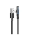 Kabel kątový Mcdodo CA-3423 USB-A / USB-C, 1.8m s LED (černý)