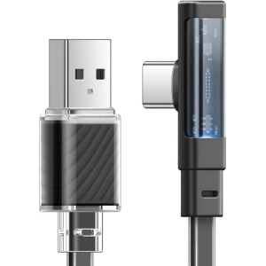 Hurtownia GSM - Kabel kątový Mcdodo CA-3423 USB-A / USB-C, 1.8m s LED (černý) - MDD220 - {ean13} - Hurt