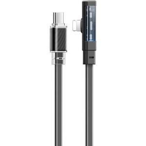 Hurtownia GSM - Kabel kątový Mcdodo CA-3440 USB-C / Lightning, 1.2m s LED (černý) - MDD221 - {ean13} - Hurt