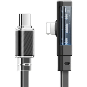 Hurtownia GSM - Kabel kątový Mcdodo CA-3440 USB-C / Lightning, 1.2m s LED (černý) - MDD221 - {ean13} - Hurt