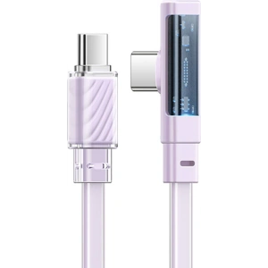 Hurtownia GSM - Kabel kątový Mcdodo CA-3454 USB-C / USB-C, 1.8m s LED (fialový) - MDD224 - {ean13} - Hurt