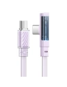 Kabel kątový Mcdodo CA-3454 USB-C / USB-C, 1.8m s LED (fialový)