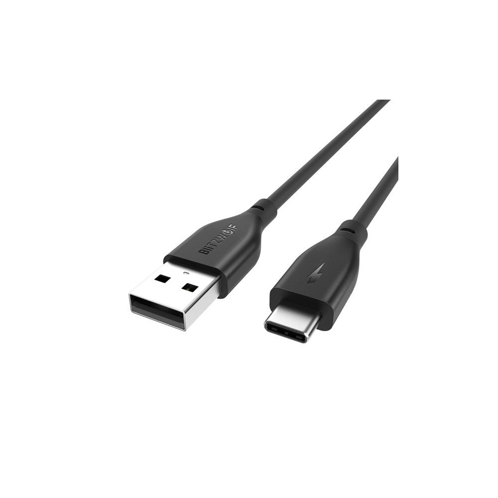 Hurtownia GSM - USB 2.0 Typ C AmpCore BlitzWolf BW-TC12 1m schwarz - BLZ046BLK - {ean13} - Hurt