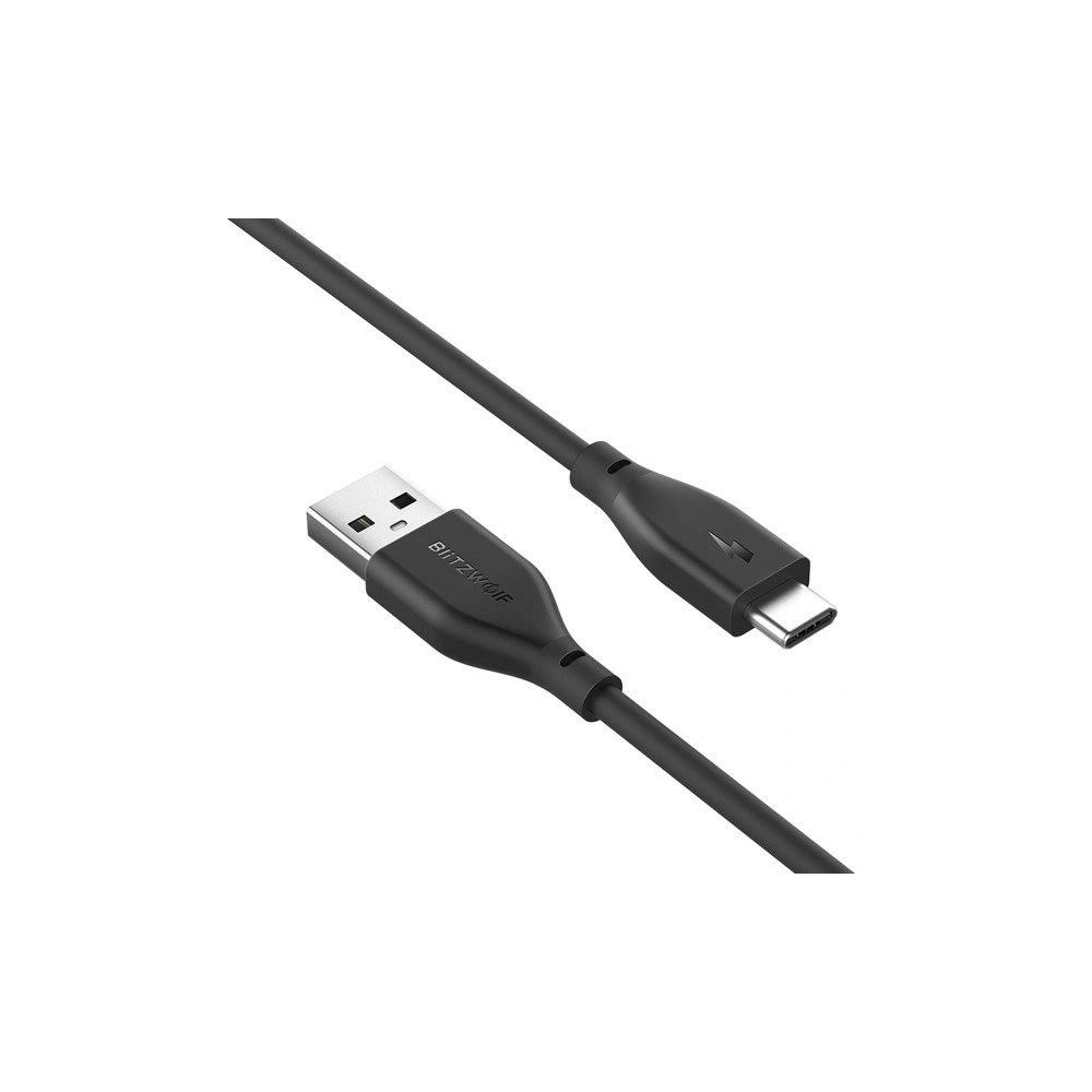 Hurtownia GSM - USB 2.0 Typ C AmpCore BlitzWolf BW-TC12 1m schwarz - BLZ046BLK - {ean13} - Hurt