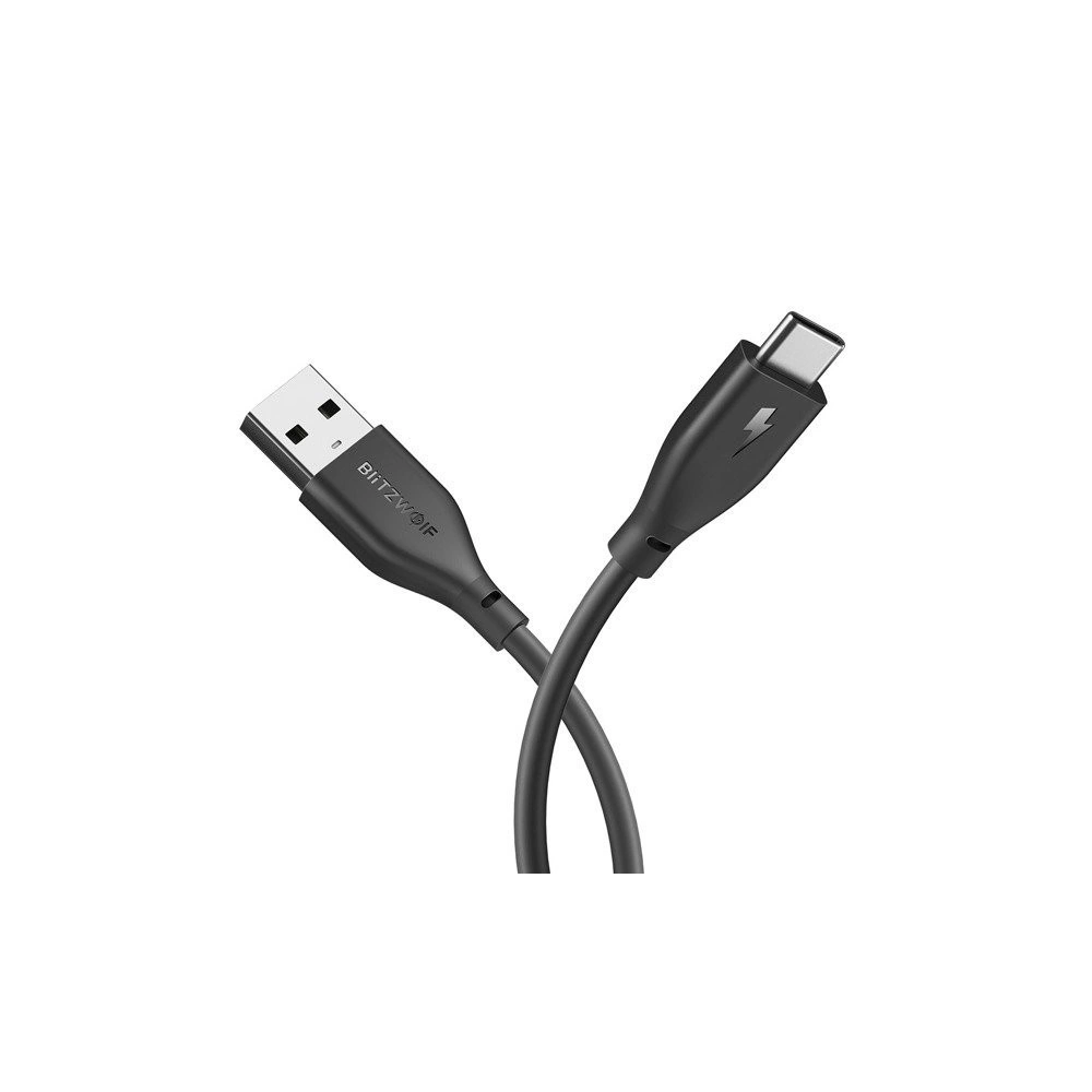 Hurtownia GSM - USB 2.0 Typ C AmpCore BlitzWolf BW-TC12 1m schwarz - BLZ046BLK - {ean13} - Hurt