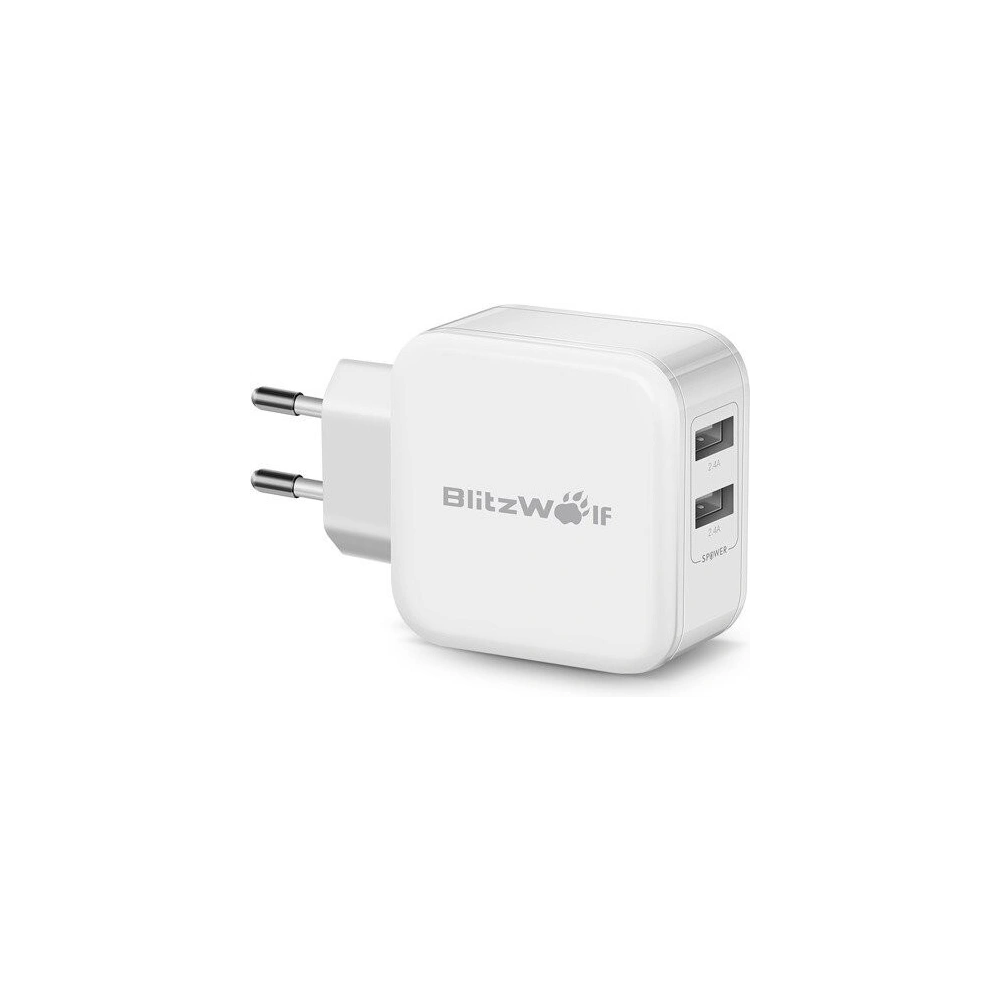 Wholesale Wall Charger USB BlitzWolf BW-S2 4,8A 24W White - BLZ048WHT - {ean13} - Hurt