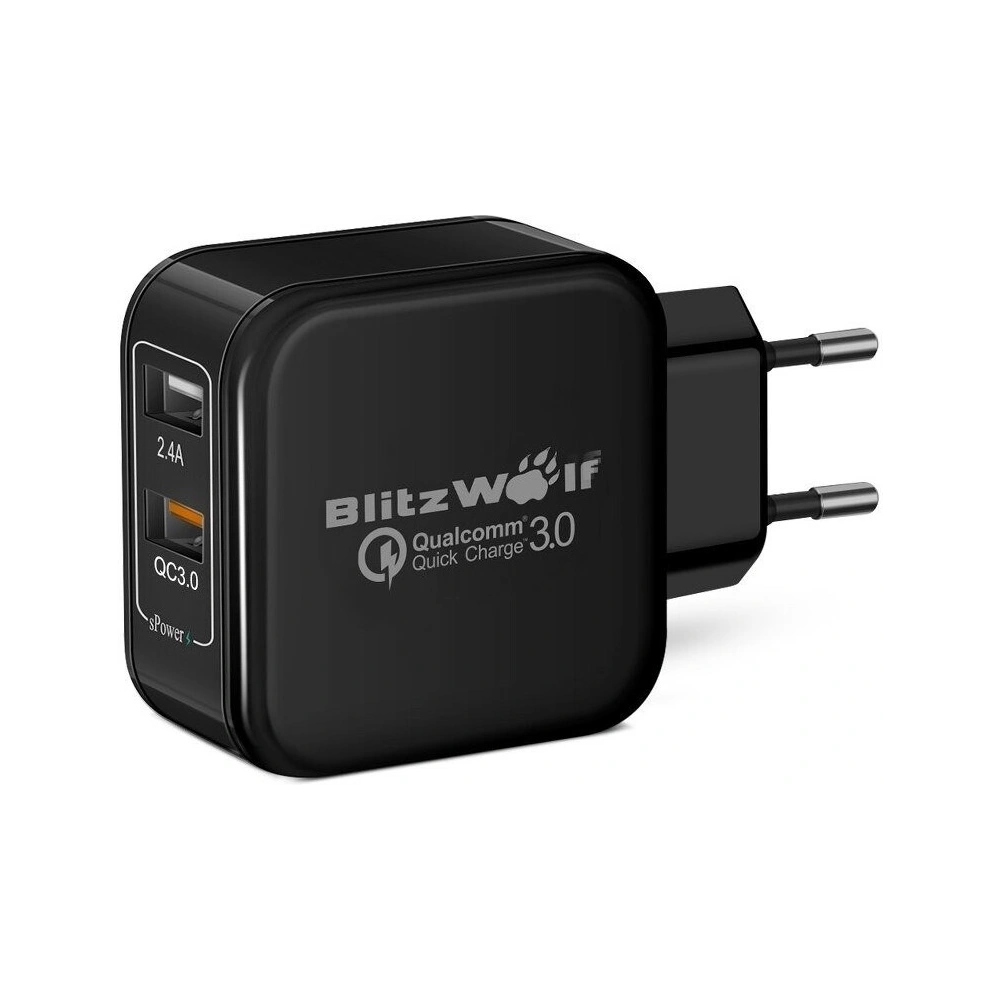 Hurtownia GSM - Ładowarka sieciowa USB BlitzWolf BW-S6 30W czarna - BLZ050BLK - {ean13} - Hurt