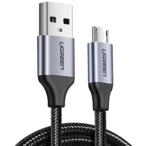 Kabel micro USB UGREEN QC 3.0 2.4A 0.25m (schwarz)
