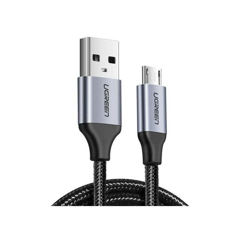 Hurtownia Ugreen - 6957303861446 - UGR047BLK - Kabel micro USB UGREEN QC 3.0 2.4A 0.25m (czarny) - B2B homescreen