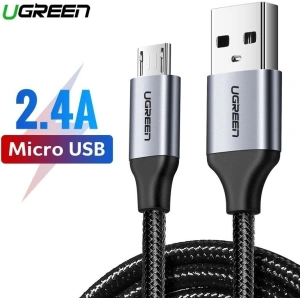 Kabel micro USB UGREEN QC 3.0 2.4A 0.25m (schwarz)