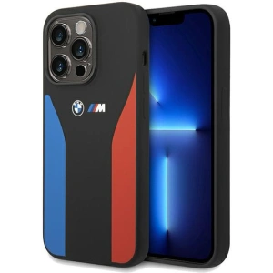 Hurtownia GSM - Etui BMW BMHCP15X22SCSK Apple iPhone 15 Pro Max Silicon Albastru&Rânduri Roșii M Collection negru/black - BMW574 - {ean13} - Hurt