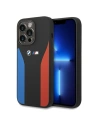 Etui BMW BMHCP15X22SCSK Apple iPhone 15 Pro Max Silicone Blue&Red Stripes M Collection czarny/black