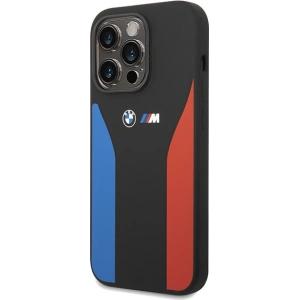 Hurtownia GSM - Etui BMW BMHCP15X22SCSK Apple iPhone 15 Pro Max Silicon Albastru&Rânduri Roșii M Collection negru/black - BMW574 - {ean13} - Hurt