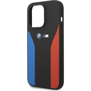 Hurtownia GSM - Etui BMW BMHCP15X22SCSK Apple iPhone 15 Pro Max Szilikon Kék&Piros Csíkos M Kollekció fekete/black - BMW574 - {ean13} - Hurt