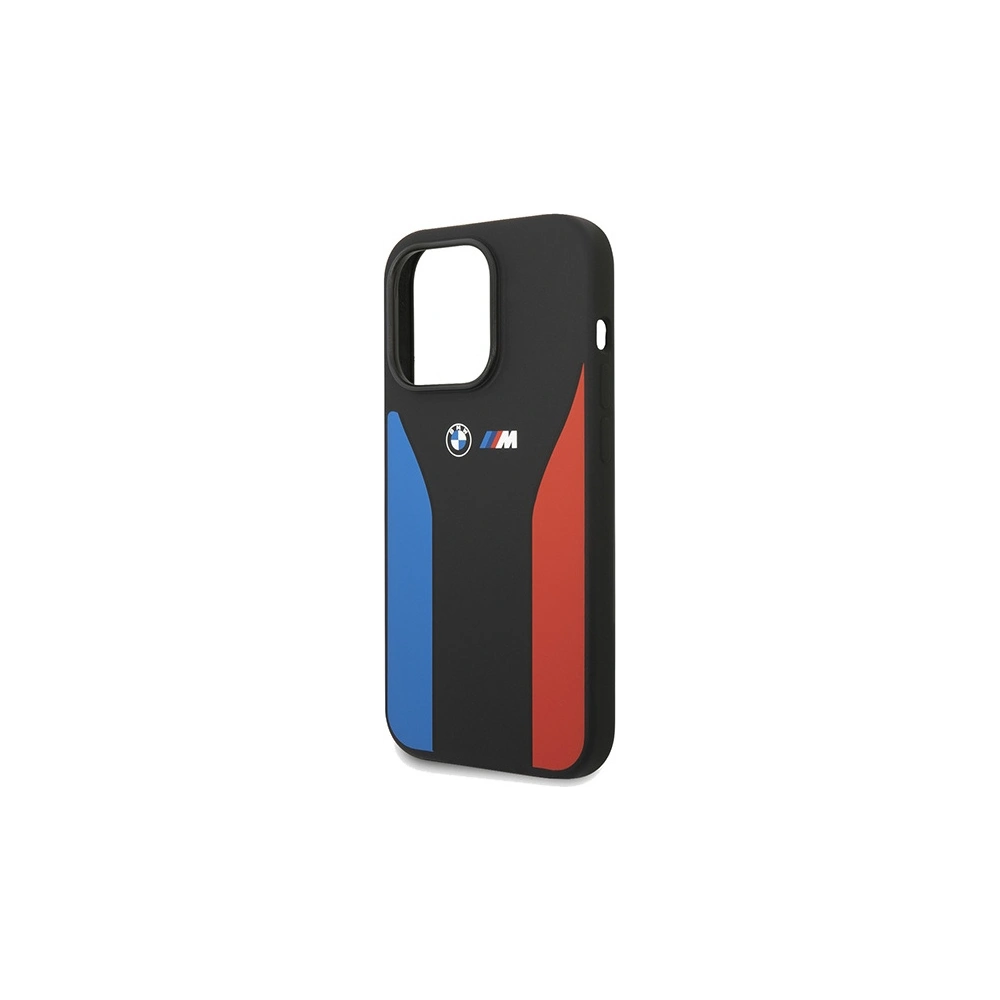 Hurtownia GSM - Etui BMW BMHCP15X22SCSK Apple iPhone 15 Pro Max Szilikon Kék&Piros Csíkos M Kollekció fekete/black - BMW574 - {ean13} - Hurt