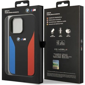 Hurtownia GSM - Etui BMW BMHCP15X22SCSK Apple iPhone 15 Pro Max Szilikon Kék&Piros Csíkos M Kollekció fekete/black - BMW574 - {ean13} - Hurt