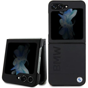 Hurtownia GSM - Etui BMW BMHCZF5SLLBK Samsung Galaxy Z Flip5 Leather Hot Stamp negru/black - BMW575 - {ean13} - Hurt