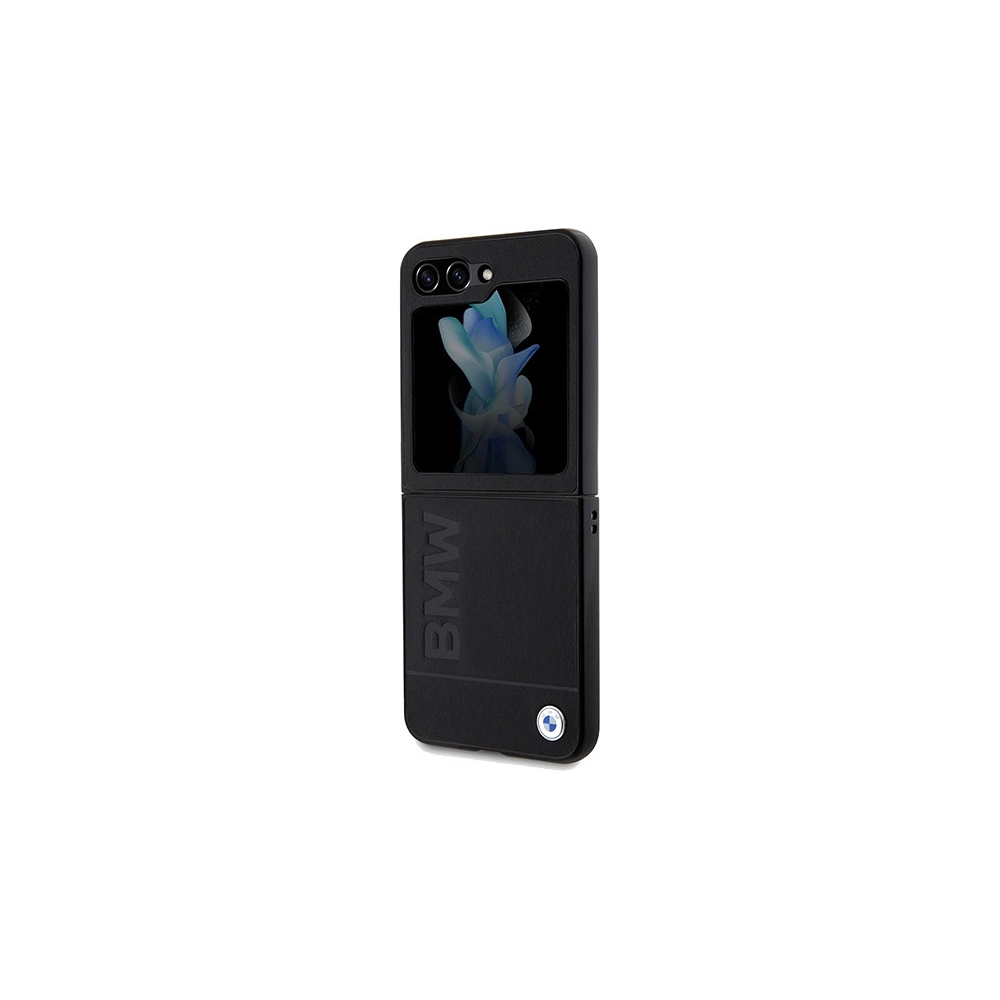 Hurtownia GSM - Case BMW BMHCZF5SLLBK Samsung Galaxy Z Flip5 Leder Heißprägung schwarz/black - BMW575 - {ean13} - Hurt