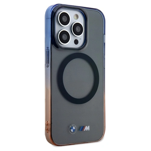 Etui BMW BMHMP15XHTGE Apple iPhone 15 Pro Max hardcase Gradient Bumper MagSafe szary/grey