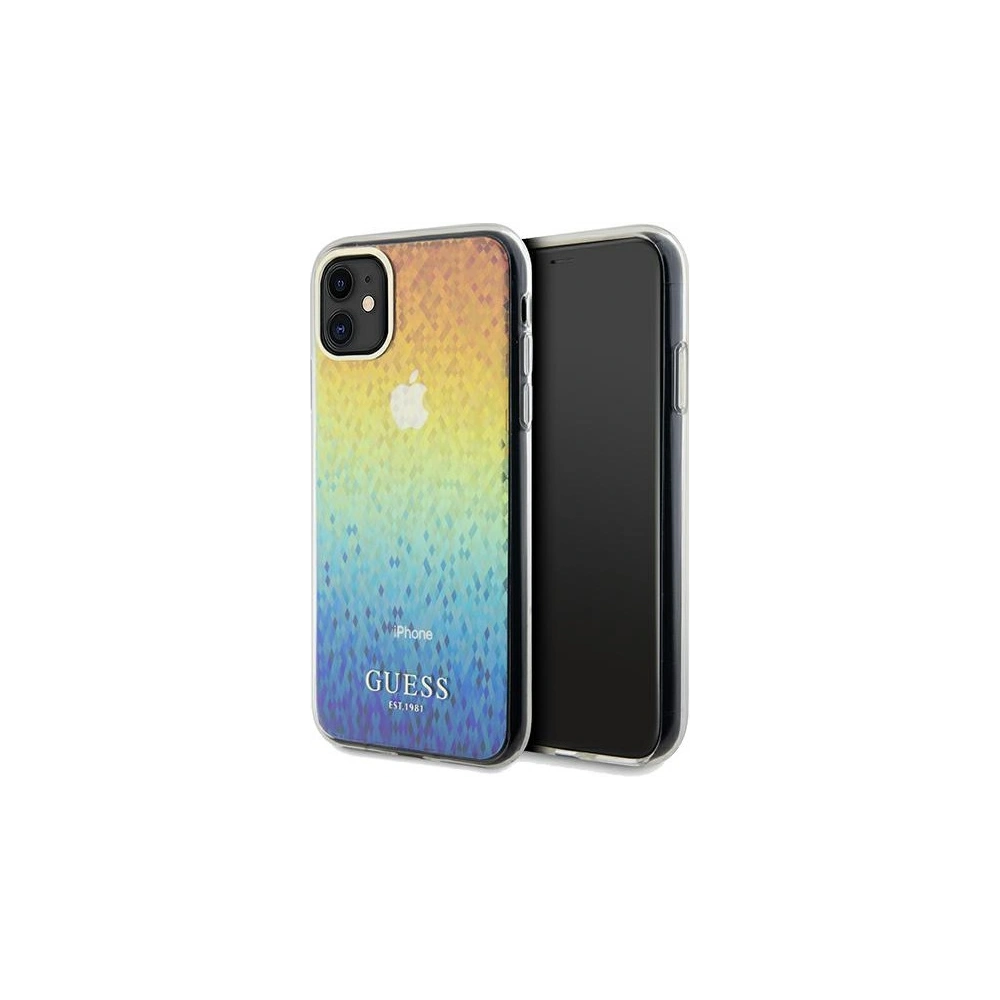 Hurtownia GSM - Etui Guess GUHCN61HDECMI Apple iPhone XR / 11 hardcase IML Faceted Mirror Disco Iridescent multicolor - GUE3052 - {ean13} - Hurt