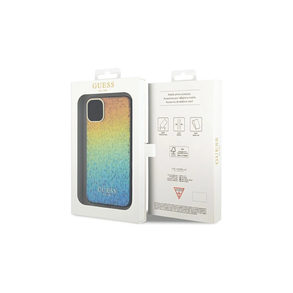 Hurtownia GSM - Etui Guess GUHCN61HDECMI Apple iPhone XR / 11 hardcase IML Faceted Mirror Disco Iridescent vícebarevný - GUE3052 - {ean13} - Hurt