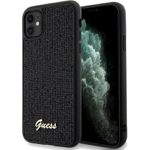 Hurtownia GSM - Etui Guess GUHCN61PMSDGSK Apple iPhone XR / 11 hardcase Disco Metal Script negru/black - GUE3053 - {ean13} - Hurt