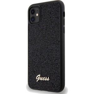 Hurtownia GSM - Etui Guess GUHCN61PMSDGSK Apple iPhone XR / 11 hardcase Disco Metal Script negru/black - GUE3053 - {ean13} - Hurt