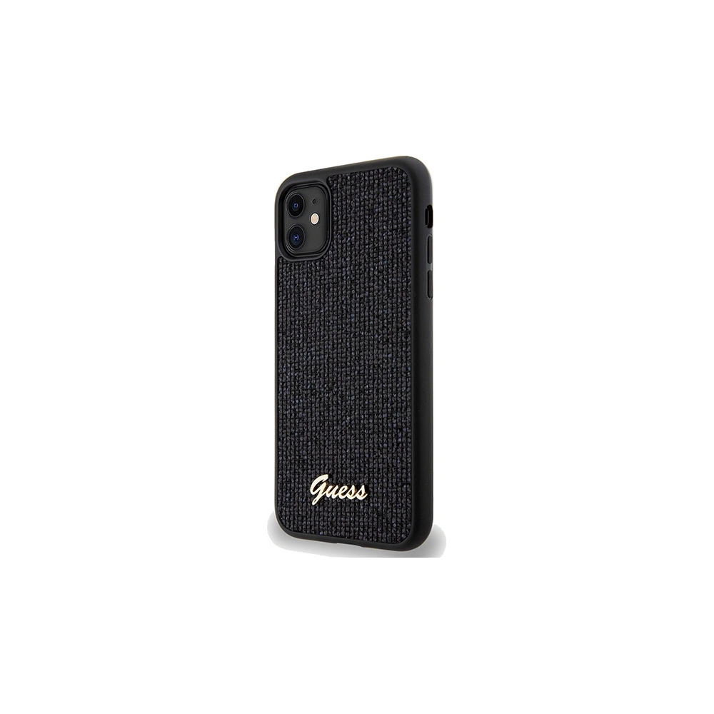 Hurtownia GSM - Etui Guess GUHCN61PMSDGSK Apple iPhone XR / 11 hardcase Disco Metal Script černý/black - GUE3053 - {ean13} - Hurt