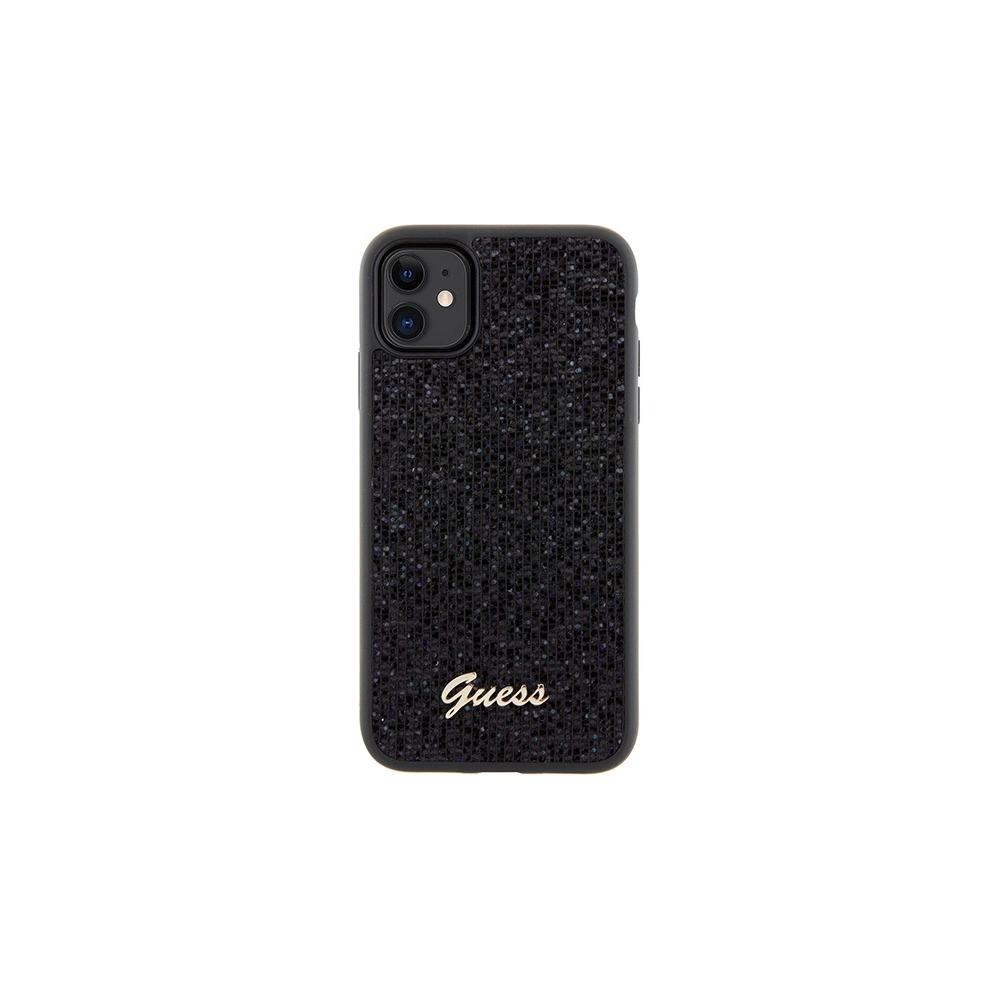 Hurtownia GSM - Etui Guess GUHCN61PMSDGSK Apple iPhone XR / 11 hardcase Disco Metal Script černý/black - GUE3053 - {ean13} - Hurt