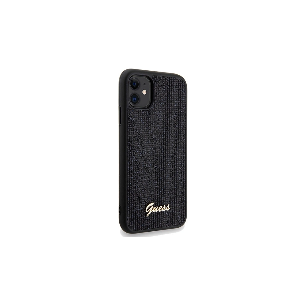 Hurtownia GSM - Etui Guess GUHCN61PMSDGSK Apple iPhone XR / 11 hardcase Disco Metal Script negru/black - GUE3053 - {ean13} - Hurt